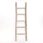Houten decoratie ladder | White oiled | 50x5x175
