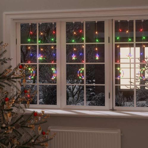 vidaXL Lichtslinger ster en maan 345 LEDs meerkleurig, Diversen, Kerst, Nieuw, Verzenden