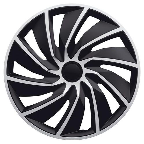 Wieldoppen  Turbo  17-inch zilver/zwart, Auto diversen, Wieldoppen, Verzenden
