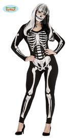 Skelet Onesie Dames Witte Botten, Kleding | Dames, Carnavalskleding en Feestkleding, Ophalen of Verzenden, Nieuw