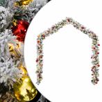 vidaXL Kerstslinger met kerstballen en LED-lampjes 5 m PVC, Diversen, Kerst, Verzenden, Nieuw