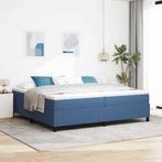 vidaXL Platform bedframe Blauw 200 x 200 cm Stof, Huis en Inrichting, Slaapkamer | Bedden, Verzenden, Nieuw, Blauw, Stof