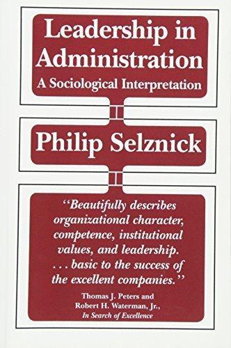 Leadership in Administration 9780520049949 Philip Selznick, Boeken, Taal | Engels, Gelezen, Verzenden