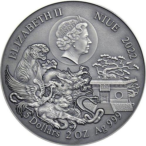 Niue. 5 Dollars 2022 Martial Arts Styles - Shaolin Kung Fu, Postzegels en Munten, Munten | Europa | Niet-Euromunten