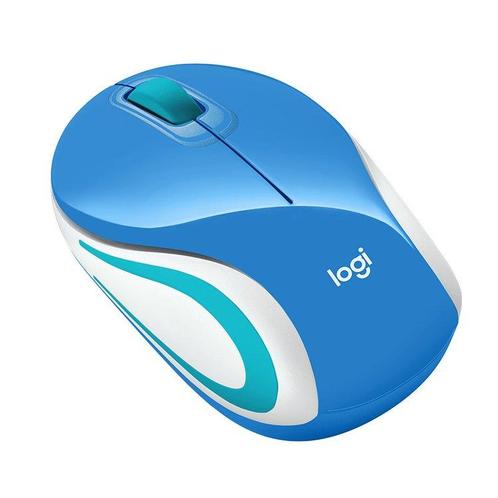 Logitech M187 Wireless Mini Mouse, Blauw, Computers en Software, Muizen, Verzenden