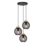 Hanglamp PABLO 35cm 3-lichts Zwart, Huis en Inrichting, Lampen | Hanglampen, Nieuw, Ophalen of Verzenden, Metaal