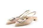 Linea Zeta slingbacks in maat 42 Beige | 25% korting, Kleding | Dames, Verzenden, Beige, Zo goed als nieuw, Linea Zeta