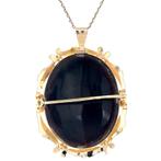 Gouden vintage hanger met emaille broche 14 kt, Ophalen of Verzenden, Nieuw