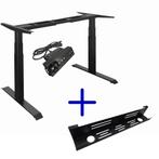 Elektrisch zit-sta bureau frame - max 140 kg - Wit en Zwart, Huis en Inrichting, Ophalen of Verzenden, In hoogte verstelbaar, Nieuw