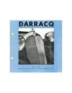 1939 DARRACQ BROCHURE ENGELS, Nieuw, Author