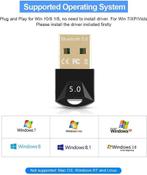 DrPhone B8 Bluetooth 5.0 Dongle - Windows Adapter Desktop PC, Computers en Software, Ophalen of Verzenden, Zo goed als nieuw