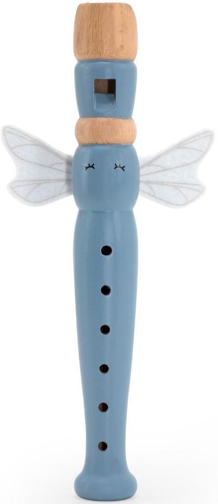 Label Label Blauw Houten Fluit, Kinderen en Baby's, Speelgoed | Houten speelgoed, Nieuw, Verzenden