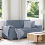 vidaXL Loveseat Sofa Blauw 140 cm Corduroy Stof, Huis en Inrichting, Banken | Bankstellen, Verzenden, Nieuw, Stof