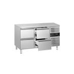 GGM Gastro | Koelwerkbank ECO - 1360x700mm - met 4 laden |, Verzenden, Nieuw in verpakking, RVS Meubilair