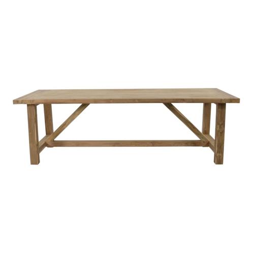 Tuintafel Castle recycled teak 240x100 cm - naturel, Huis en Inrichting, Stoelen, Nieuw, Ophalen of Verzenden
