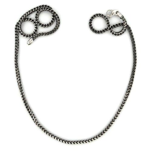 Vieri - Halsketting - 25.5 g - 18 karaat Witgoud, Zwart goud, Sieraden, Tassen en Uiterlijk, Kettingen