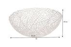 Filigraan design kom ABSTRACT BLAD 45cm zilver handgemaakt -, Huis en Inrichting, Woonaccessoires | Vazen, Ophalen of Verzenden