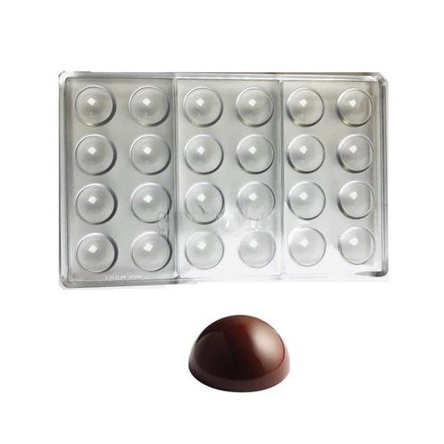 Pavoni Bonbonvorm Halve Bol (24x) Ø35x17,5mm, Hobby en Vrije tijd, Taarten en Cupcakes maken, Nieuw, Verzenden