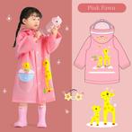 Regenjas / Regenponcho Pink Giraffe, Fietsen en Brommers, Fietsaccessoires | Fietskleding, Verzenden, Nieuw