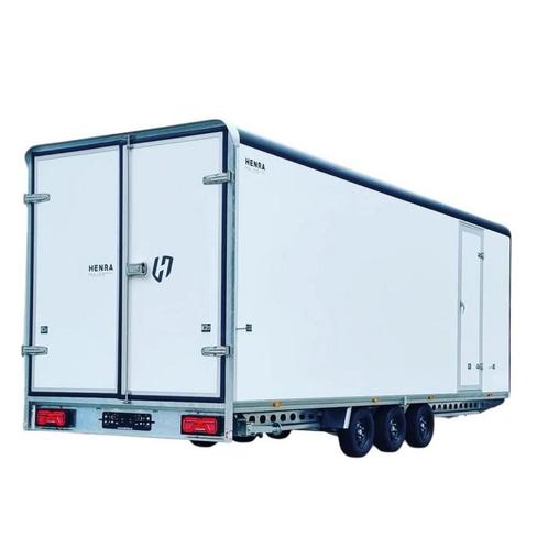 Henra Gesloten plateauwagen 633x248x190 3500k Gesloten, Auto diversen, Aanhangers en Bagagewagens, Nieuw, Ophalen of Verzenden