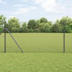vidaXL Gelaste Draadomheining met 13 Posts Grijs 1.4x25 m, Tuin en Terras, Verzenden, Nieuw, IJzer