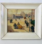 J. M. de Feijter (XX) - Straat beeld, Antiek en Kunst, Kunst | Schilderijen | Klassiek