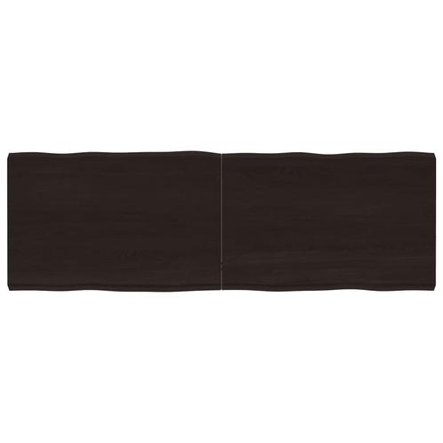 vidaXL Tafelblad natuurlijke rand 180x60x(2-6)cm eikenhout, Huis en Inrichting, Tafels | Eettafels, Nieuw, Verzenden