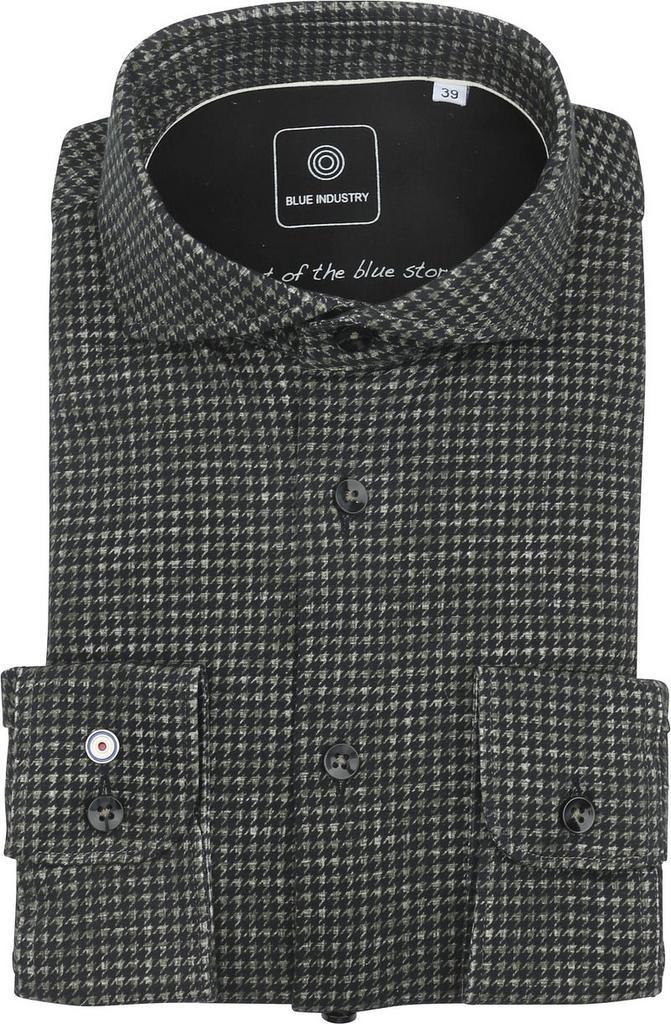 Blue Industry Overhemd Print Olijf maat 42 Heren, Kleding | Heren, Overhemden, Nieuw, Verzenden