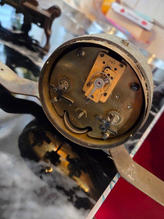 Klok - Messing, Zinklegering - 1920-1930, Antiek en Kunst, Antiek | Klokken