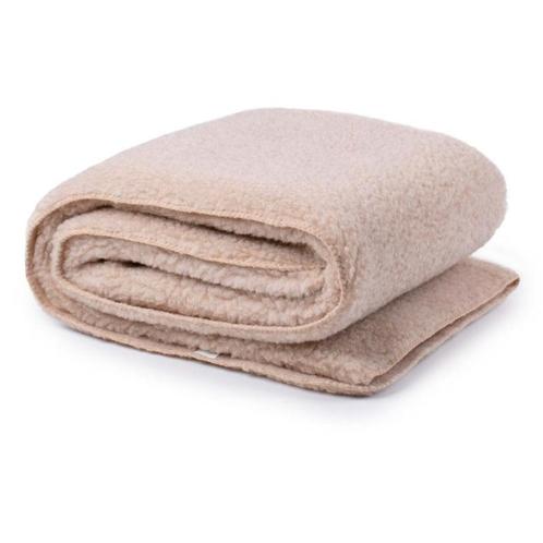 Alwero deken Modern Teddy Fleece Beige 100x150cm - 100% wol, Kinderen en Baby's, Dekens, Slaapzakjes en Inbakerproducten