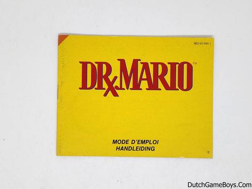 Nintendo NES - Dr. Mario - FAH - Manual, Spelcomputers en Games, Games | Nintendo NES, Gebruikt, Verzenden