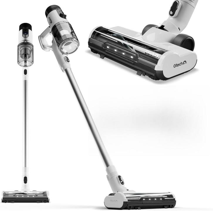 Gtech AirFOX Platinum AF01 Stofzuiger Zilver/Wit – Draadloos, Witgoed en Apparatuur, Stofzuigers, Stofzuiger, Nieuw, Reservoir