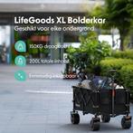 2dekans | LifeGoods Bolderkar - XL - Opvouwbaar - 200L -, Ophalen of Verzenden, Zo goed als nieuw