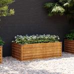 vidaXL Verhoogde tuinbak 100x50x36 cm cortenstaal, Tuin en Terras, Bloembakken en Plantenbakken, 100 cm of meer, Verzenden, Nieuw