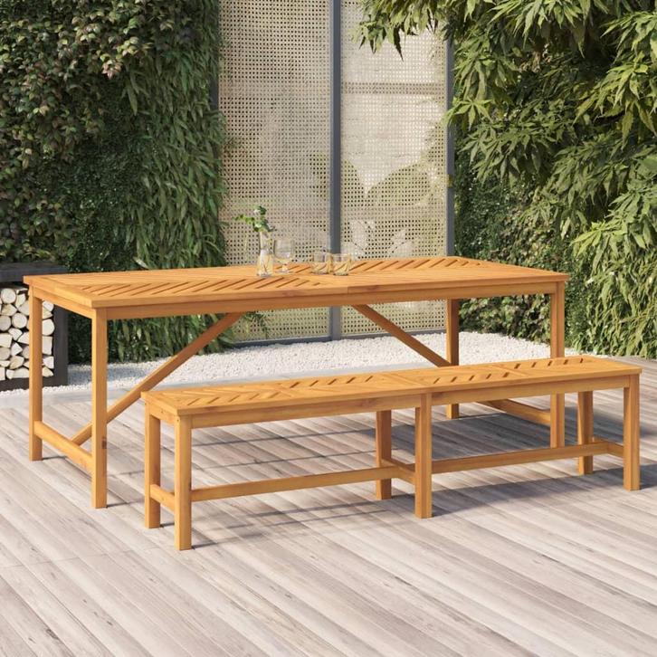 vidaXL Tuinbank 180 cm massief acaciahout, Tuin en Terras, Tuinbanken, Nieuw, Hout, Verzenden