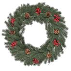 TRUUSK Kerstkrans Deurkrans Met Ophanglus Ø60 Cm, Groene PE, Diversen, Kerst, Verzenden, Nieuw