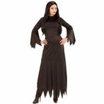 Zwarte Heksenjurk Mortisia vrouw, Kleding | Dames, Ophalen of Verzenden, Nieuw