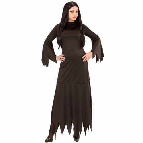 Zwarte Heksenjurk Mortisia vrouw, Kleding | Dames, Carnavalskleding en Feestkleding, Nieuw, Ophalen of Verzenden