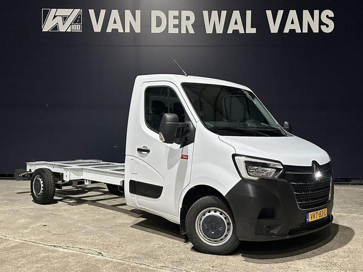 Renault Master 2.3 dCi 146pk Chassis Cabine Euro6 Airco | Na, Auto's, Bestelauto's, Dealer onderhouden, Lease, Zwart, Handgeschakeld
