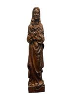 sculptuur, Madonna met kind - 68 cm - Hout, Antiek en Kunst