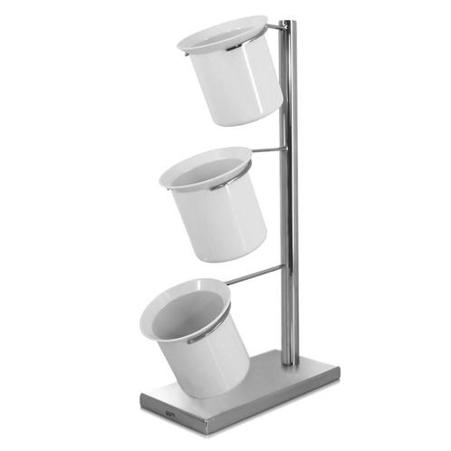 GGM Gastro | Bestekbak - met 3 planken - Chroom | BEKG3C |, Huis en Inrichting, Keuken | Bestek, Nieuw, Verzenden