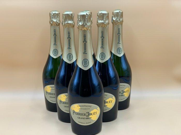 Perrier-Jouët, Grand Brut - Champagne - 6 Flessen (0.75, Verzamelen, Wijnen