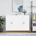 vidaXL Hangkasten 2 st 69,5x34x90 cm wit, Huis en Inrichting, Verzenden, Nieuw, 50 tot 100 cm, Minder dan 100 cm