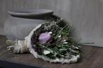 Mini toef in shabby doek namaak paarse tulp, Huis en Inrichting, Woonaccessoires | Kransen, Nieuw, Ophalen of Verzenden