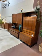 Vintage boekenkast, wandkast, highboard - jaren 60, Huis en Inrichting, Gebruikt, Mid century, 100 tot 150 cm, 100 tot 150 cm