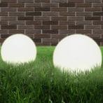 LED-bollampen 2 st rond 30 cm PMMA (Verlichting), Tuin en Terras, Nieuw, Verzenden
