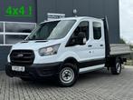 Ford Transit 350 2.0 EcoBlue 131pk L2H1 DC AWD Pick-up | Air, Auto's, Wit, Nieuw, Ford, Lease