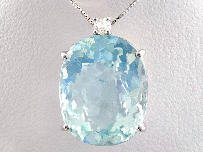 Zonder Minimumprijs - Ketting met hanger - 18 karaat Witgoud, Sieraden, Tassen en Uiterlijk, Antieke sieraden