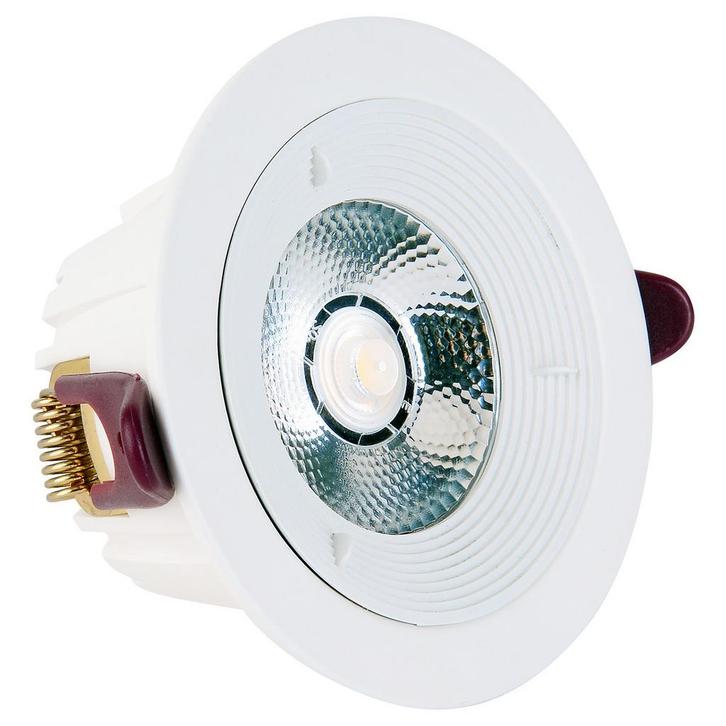 LED Downlight - Inbouw Rond 7W - Dimbaar - Natuurlijk 4000K, Huis en Inrichting, Lampen | Spots, Plafondspot of Wandspot, Nieuw