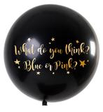 Gender Reveal Ballon Meisje Metallic 90cm, Verzenden, Nieuw